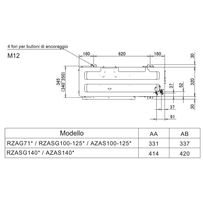 Immagine di Daikin SKY AIR ACTIVE R32 Unità esterna monosplit trifase 12.1 kW AZAS125MY