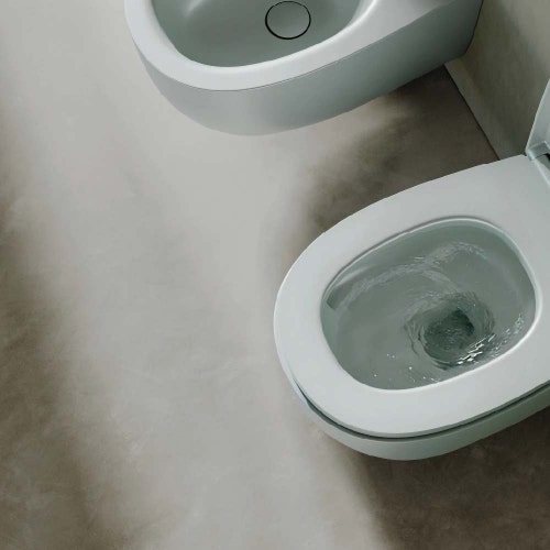 Immagine di Hatria LUMINA vaso sospeso Pure Vortex, senza brida, senza sedile, colore bianco finitura lucido 00Y9FJ01