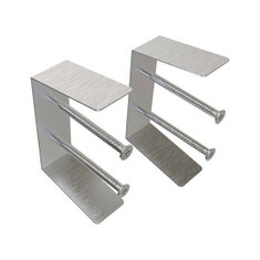 Immagine di Tecnosystemi Kit staffe e viteria per fissaggio diffusore lineare 2 feritoie L 60/80/100/150 cm PWD500014
