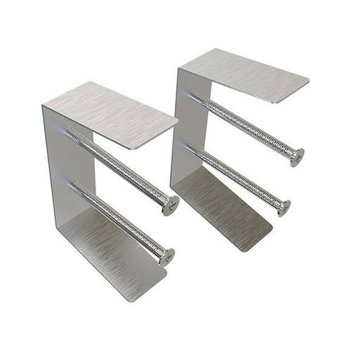 Immagine di Tecnosystemi Kit staffe e viteria per fissaggio diffusore lineare 2 feritoie L 60/80/100/150 cm PWD500014