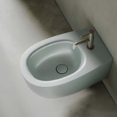 Immagine di Hatria LUMINA bidet sospeso, con troppo-pieno integrato, colore bianco finitura lucido 00Y9FG01