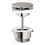 Immagine di Nobili Piletta push 1"1/4, finitura inox spazzolato AV00110/11IX