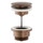 Nobili Piletta push 1"1/4, colore tabacco finitura opaco AV00110/11TA