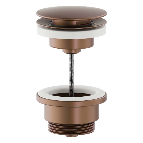 Immagine di Nobili Piletta push 1"1/4, colore tabacco finitura opaco AV00110/11TA