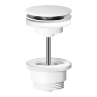 Immagine di Nobili Piletta push 1"1/4, finitura polar white AV00110/11WM
