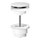 Nobili Piletta push 1"1/4, finitura polar white AV00110/11WM