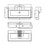 Immagine di Hatria BAHIA 13 lavabo sospeso 100 x 46.5 cm, monoforo, con troppopieno, colore bianco finitura lucido BH1000465011TS0