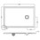 Immagine di Hatria PETRA H3 piatto doccia rettangolare in ceramica levigato 120 x 80 cm, con piletta Geberit e griglia inox, colore bianco PL12008000100