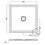 Immagine di Hatria LIF H3 EVO piatto doccia quadrato in ceramica 80 x 80 cm con griglia bianca, colore bianco finitura lucido 00Y9BK01