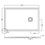 Immagine di Hatria LIF H3 EVO piatto doccia rettangolare in ceramica 120 x 80 cm con griglia bianca, colore bianco finitura lucido 00Y9BG01