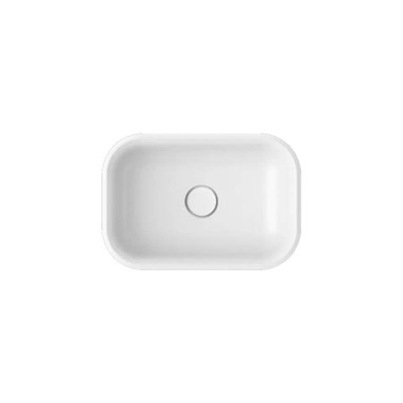 Immagine di Hatria HAPPY HOUR SLIM 18:00 S lavabo d'appoggio senza foro e senza troppopieno, colore bianco finitura lucido 00Y2A001