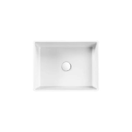 Immagine di Hatria HAPPY HOUR SLIM 11:00 S lavabo d'appoggio senza foro e senza troppopieno, colore bianco finitura lucido 00Y1VH01