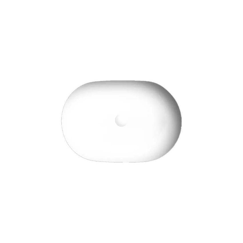Immagine di Hatria HAPPY HOUR SLIM 12:00 S lavabo d'appoggio senza foro e senza troppopieno, colore bianco finitura lucido 00Y8AK01