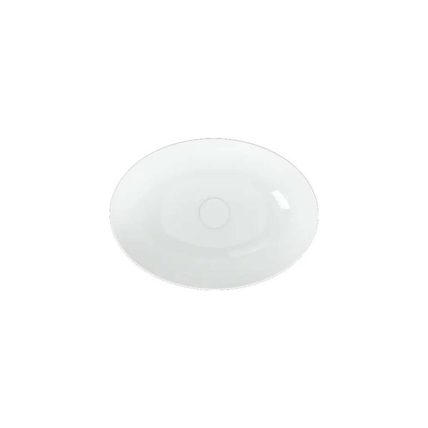 Immagine di Hatria HAPPY HOUR SLIM 00:00 S lavabo d'appoggio senza foro e senza troppopieno, colore bianco finitura lucido 00Y9B001