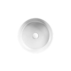 Immagine di Hatria HAPPY HOUR SLIM 07:00 S lavabo d'appoggio senza foro e senza troppopieno, colore bianco finitura lucido 00Y1VG01