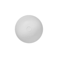 Immagine di Hatria HAPPY HOUR SLIM 06:00 S lavabo d'appoggio senza foro e senza troppopieno, colore bianco finitura lucido 00Y1VF01