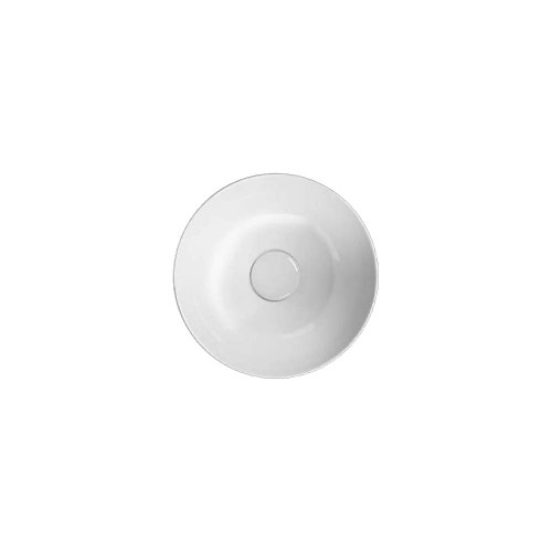 Immagine di Hatria HAPPY HOUR SLIM 05:00 S lavabo d'appoggio senza foro e senza troppopieno, colore bianco finitura lucido 00Y5A501