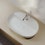 Immagine di Hatria HAPPY HOUR SLIM 21:00 MF S lavabo d'appoggio senza foro e senza troppopieno, colore bianco finitura lucido 00Y8AP01