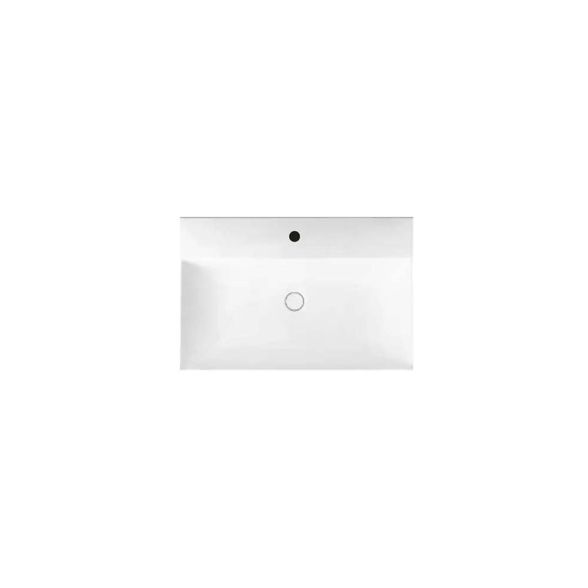 Immagine di Hatria BAHIA 13 lavabo sospeso 60 x 46.5 cm, monoforo, con troppopieno, colore bianco finitura lucido BH0600465011TS0