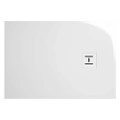 Immagine di Hatria LIF H3 EVO piatto doccia rettangolare in ceramica 120 x 70 cm con griglia bianca, colore bianco finitura lucido 00Y9BF01