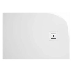 Immagine di Hatria LIF H3 EVO piatto doccia rettangolare in ceramica 120 x 70 cm con griglia bianca, colore bianco finitura lucido 00Y9BF01