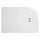Hatria LIF H3 EVO piatto doccia rettangolare in ceramica 120 x 70 cm con griglia bianca, colore bianco finitura lucido 00Y9BF01