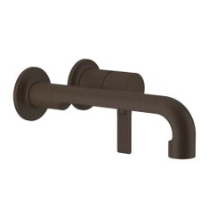 Immagine di Gessi INCISO- miscelatore lavabo P. 23 cm a parete, senza scarico, finitura dark bronze 58088#845