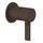 Gessi INCISO comando remoto per lavabo/doccia a parete, 1 uscita, finitura dark bronze 58109#845