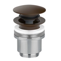 Immagine di Gessi piletta "Stop&Go" per lavabo senza troppopieno, finitura dark bronze 01420#845