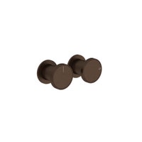 Immagine di Gessi ORIGINI miscelatore doccia 2 vie, rosoni singoli, senza corpo incasso, finitura dark bronze 66079#845