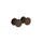 Gessi ORIGINI miscelatore doccia 2 vie, rosoni singoli, senza corpo incasso, finitura dark bronze 66079#845