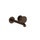 Gessi ORIGINI miscelatore lavabo 2 fori, a parete, senza corpo incasso, finitura dark bronze 66088#845