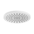 Immagine di Nobili SHOWER soffione a snodo rotondo da Ø 20 cm. in ottone, finitura polar white AD139/112WM