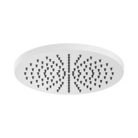 Immagine di Nobili SHOWER soffione a snodo rotondo da Ø 20 cm. in ottone, finitura polar white AD139/112WM