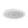 Nobili SHOWER soffione a snodo rotondo da Ø 20 cm. in ottone, finitura polar white AD139/112WM