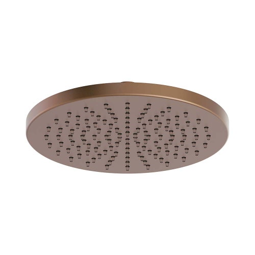 Immagine di Nobili SHOWER soffione a snodo rotondo da Ø 20 cm. in ottone, colore tabacco finitura opaco AD139/112TA