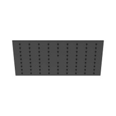 Immagine di Nobili SHOWER soffione a snodo quadrato 25 x 25 cm. in acciaio inox, con sistema anticalcare, colore mora finitura opaco AD139/134BM