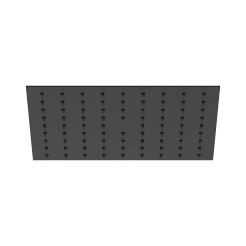 Immagine di Nobili SHOWER soffione a snodo quadrato 25 x 25 cm. in acciaio inox, con sistema anticalcare, colore mora finitura opaco AD139/134BM