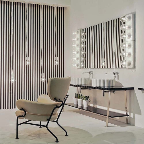 Immagine di Flaminia MAKE-UP specchio L.150 H.100 cm reversibile, installazione orizzontale o verticale MKS100