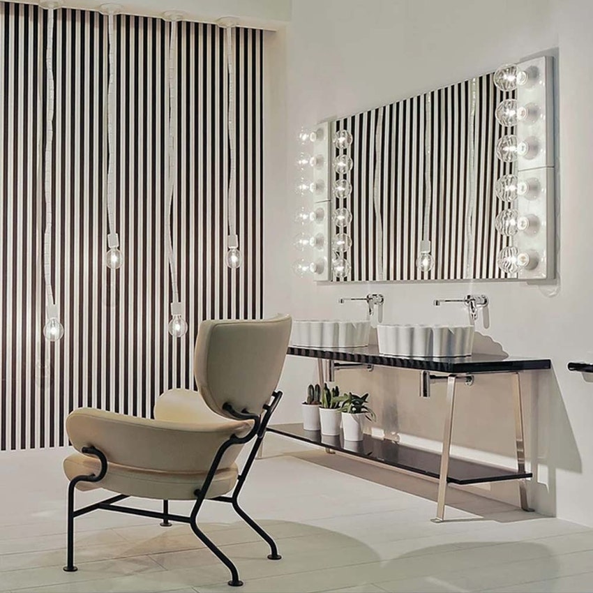 Immagine di Flaminia MAKE-UP specchio L.150 H.100 cm reversibile, installazione orizzontale o verticale MKS100