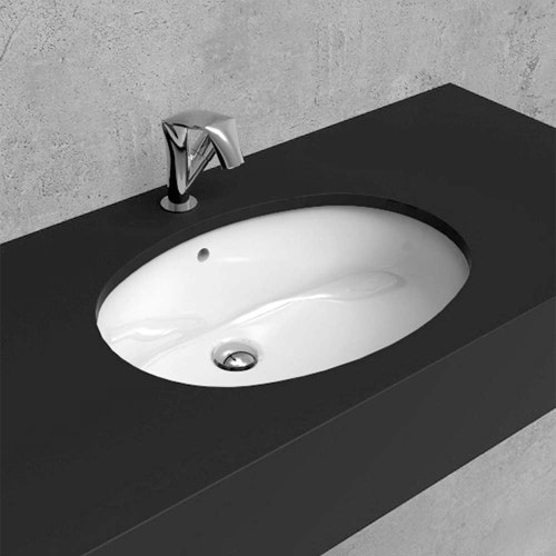 Immagine di Flaminia EURO lavabo sottopiano 51 x 35.5 cm, con troppopieno, colore bianco finitura lucido 33