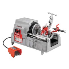 Immagine di Ridgid 535M Filettatrice 230 V con mandrino a martello, filettatura NPT da 1/2"-2", dotata di testa portapettini 811A, set di pettini da 1/2"-3/4" e 1"-2", tagliatubo 820 e alesatore 341 96507