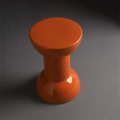 Immagine di Flaminia ROCCHETTO sgabello/tavolino in ceramica Ø 30 cm, colore arancione finitura lucido RCTARA
