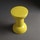 Flaminia ROCCHETTO sgabello/tavolino in ceramica Ø 30 cm, colore giallo finitura lucido RCTGIA