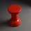 Immagine di Flaminia ROCCHETTO sgabello/tavolino in ceramica Ø 30 cm, colore rosso finitura lucido RCTRSS