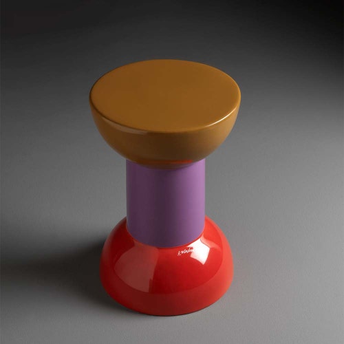 Immagine di Flaminia ROCCHETTO sgabello/tavolino in ceramica Ø 30 cm, decoro 01 RCTD01