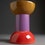Immagine di Flaminia ROCCHETTO sgabello/tavolino in ceramica Ø 30 cm, decoro 01 RCTD01