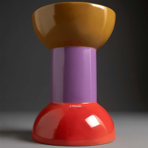 Immagine di Flaminia ROCCHETTO sgabello/tavolino in ceramica Ø 30 cm, decoro 01 RCTD01