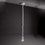 Immagine di Flaminia MAKE-UP portalampada a sospensione in ceramica H 160 cm, colore bianco finitura lucido MKL160
