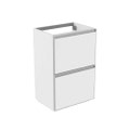 Immagine di Flaminia CUBIKA base portalavabo L.50 P.37 cm a terra, con 2 cassetti, senza top, colore bianco finitura opaco CKD906LBK